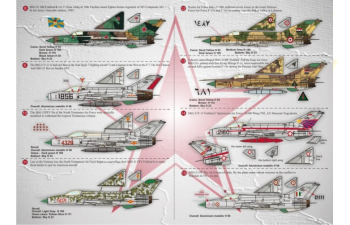 Декаль Mig-21 "Fishbed"