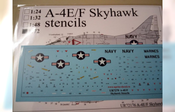 Декаль A-4E/F Skyhawk stencils