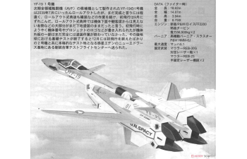 Сборная модель YF-19 «Демонстратор» Макросс Плюс