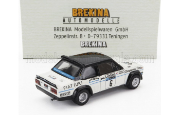 FIAT 131 Abarth №6 Rally Rac Lombard (1977) Timo Makinen - Henry Liddon, White Black