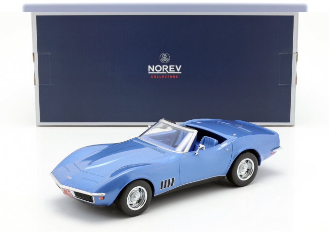 CHEVROLET Corvette Convertible C3 (1969), blue metallic