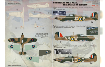 Hawker Hurricane MK I Wet decal