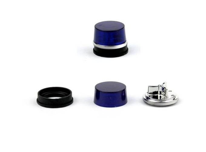 Проблесковый маяк Tesla AZD 500, синий/черный