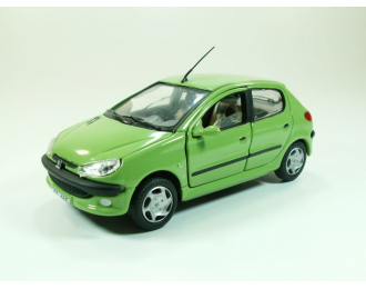 PEUGEOT 206 (откр. двери), 250ND 1:43, зеленый