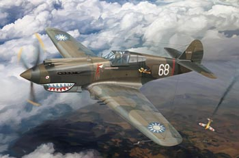 Сборная модель Curtiss P-40C(Hawk 81-A2) Fighter -AVG ’Flying Tigers’