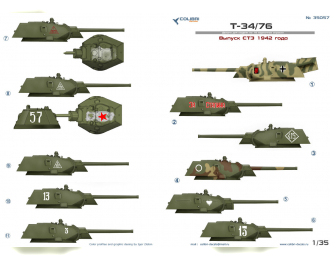 Декали для T-34/76 (1942г.)