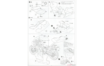 Сборная модель Honda NSR250R MC18 '89