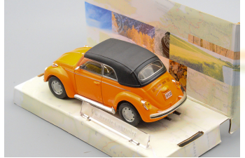 VOLKSWAGEN Beetle cabriolet (closed) orange, поворотные колеса