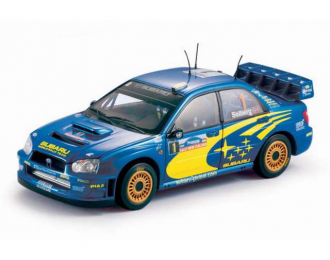 SUBARU Impreza WRC P.Solberg/P.Mills Winner Rally New Zealand (2004), blue/yellow