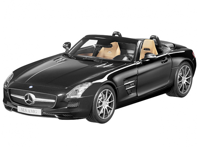 MERCEDES-BENZ SLS AMG Roadster R197 (2011), black obsidian