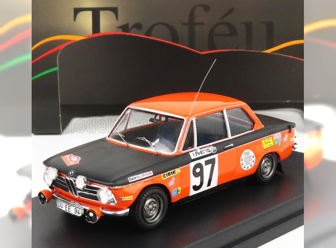 BMW 2002ti N97 Rally Montecarlo (1970) A.warmbold - P.weber, Orange Black