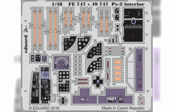 Фототравление для Pe-2 interior