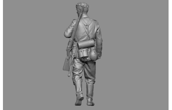 Фигурка Немецкий солдат с ружьём (под покраску)