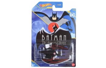 BATPLANE Batman Animated Series, black/red