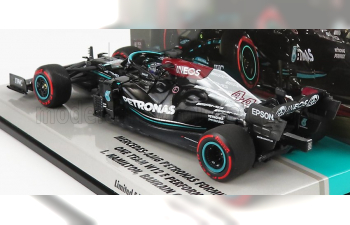 MERCEDES-BENZ GP F1 W12 Mercedes M12 Eq Power+ Team Amg Petronas Motorsport Formula One N 44 Winner Bahrain Gp 2021 Lewis Hamilton, Black Green