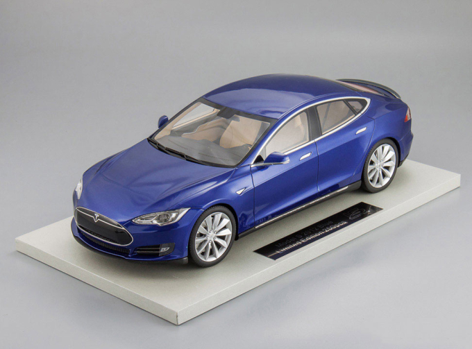 Tesla Model S 2012 (blue)