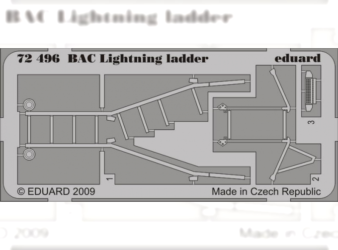 Фототравление Британский истребитель-перехватчик English Electric (BAC) Lightning (трап)