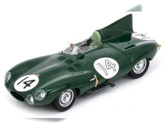 JAGUAR D-type 3.4l S6 Spider Team Jaguar Cars Ltd №14 2nd 24h Le Mans (1954) Duncan Hamilton - Tony Rolt, Green