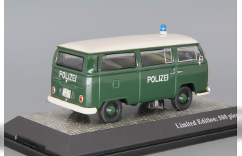 VOLKSWAGEN T2a Bus Polizei, green / white