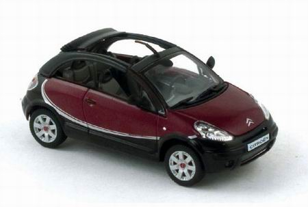 CITROEN C3 Pluriel Charleston (2008), бордовый с черным