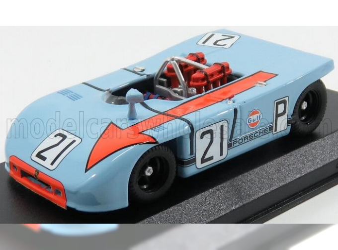 PORSCHE 908/03 №21 1000km Nurburgring (1970) Rodriguez - Kinnunen, Light Blue Orange