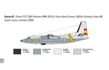 Сборная модель Fokker F-27 SAR