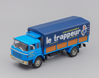 BERLIET GRK 10 Truck Telonato Le Trappeur 2-assi 1962, blue / brown