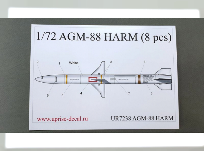 Декаль для AGM-88 HARM