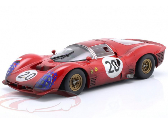 FERRARI 330 P3 Coupe №20 24h Le Mans (Dirty & Lights Version), Scarfiotti/Parkes (1966)
