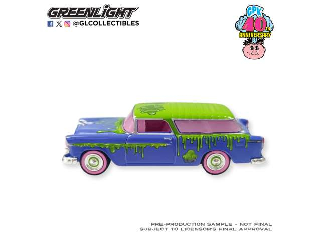 CHEVROLET Nomad, Leaky Lindsay 40th Anniversary *Garbage Pail Kids Series 9* (1955), blue/green 
