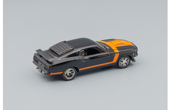 FORD Mustang BOSS 302 Gloss Black with Orange Stripes 1970