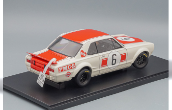 NISSAN Skyline GT-R #6 (KPGC-10) Racing 1971, white / red