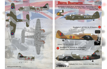 Декаль Bristol Beaufighter