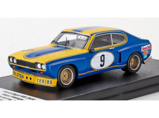 FORD Capri Rs 2600 №9 3rd Norisring (1973) Klaus Fritzinger, Blue Yellow