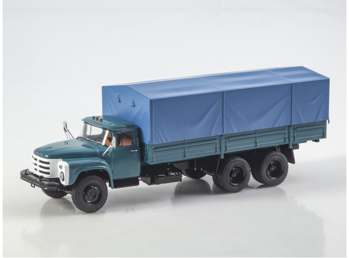 ЗИL-133ГЯ бортовой с тентом, морская волна