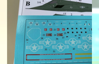 Декаль для F-117A Тех. надписи