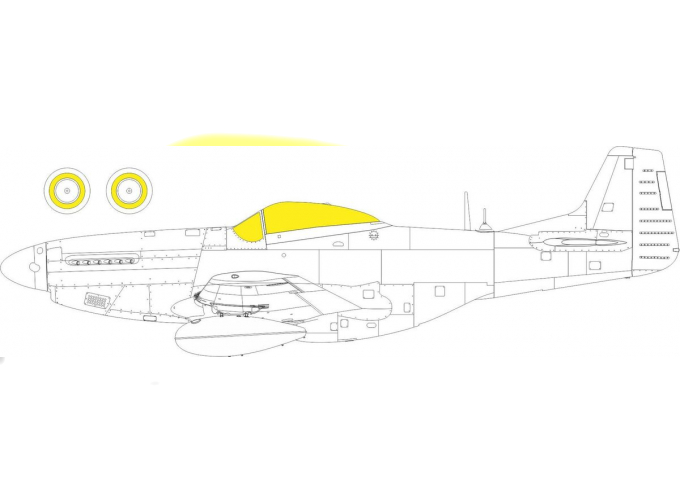 Маска окрасочная P-51K TFace