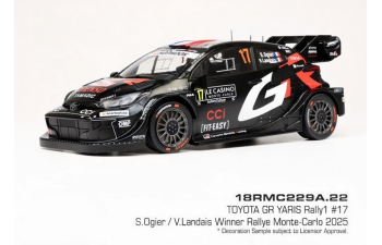 TOYOTA GR Yaris Rally1 №17 WRC Rally Monte Carlo S.Ogier / V.Landais (2025)
