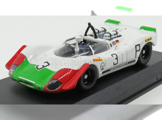 PORSCHE 908/02 N3 3rd 1000km Nurburgring (1969) Elford - Ahre, White Green Red