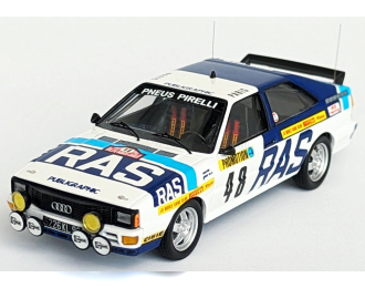 AUDI Quattro (night Version) №48 Rally Montecarlo (1983) Pierre Bos - Nico Demuth, White 2 Tone Blue