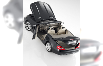 MERCEDES-BENZ SL-Class Roadster R230 (2008), black obsidian