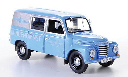 IFA Framo V901/2 Kastenwagen - Barkas Kundendienst 1954, blue