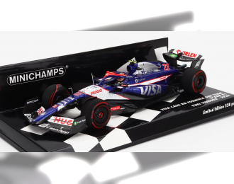 RACING BULLS F1 Vcarb-01 Team Visa Cash App №22 Season (2024) Yuki Tsunoda, Blue White