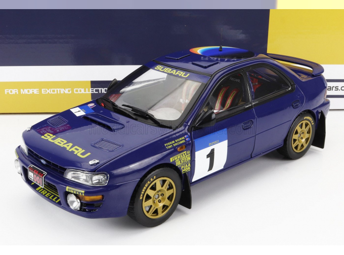 SUBARU Impreza 555 N1 Winner Rally Hong Kong Beijijng (1994) P.Bourne - T.Sircombe, Blue