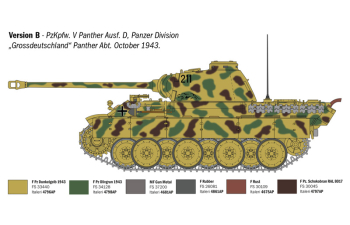 Сборная модель Pz. Kpfw Panther Ausf. A Military 1945