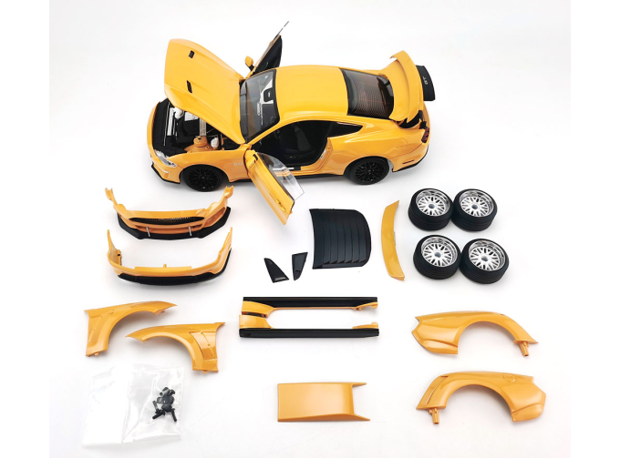 FORD Mustang GT with Wide Body Kit (2019), orange