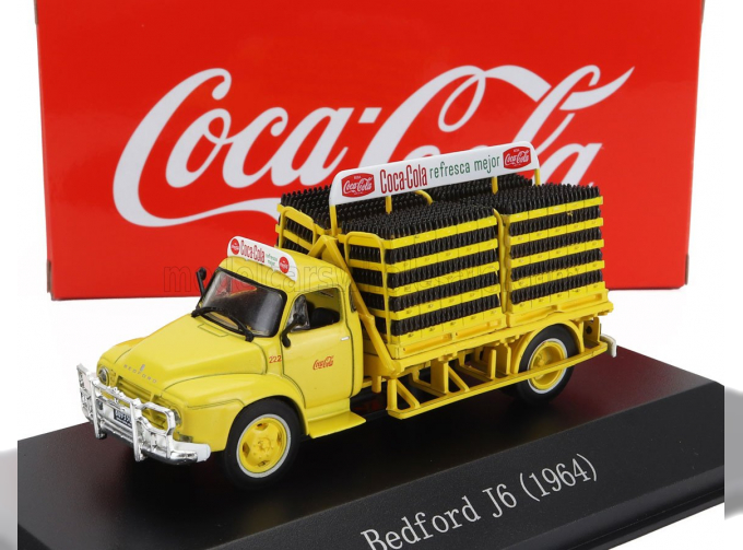 BEDFORD J6 Truck With Bottle Coca-cola 1964, Yellow