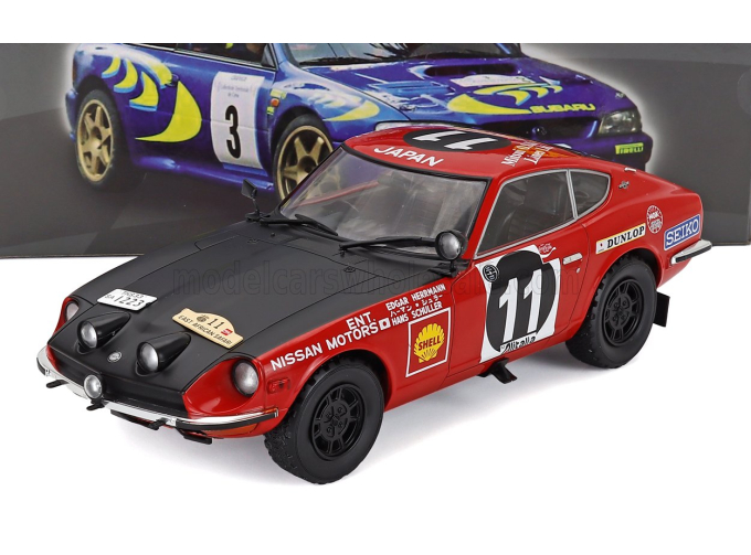 NISSAN Datsun 240z №11 Winner Rally Safari (1971) E.herrmann - H.schuller, Red Matt Black
