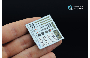 3D Декаль интерьера кабины JGSDF Light truck Mitsubishi Type 73 Shin (Trumpeter) (малая версия)