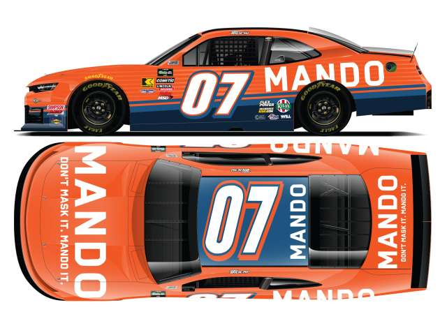 Chevrolet #07 Josh Bilicki *MANDO*. orange/blue 2026